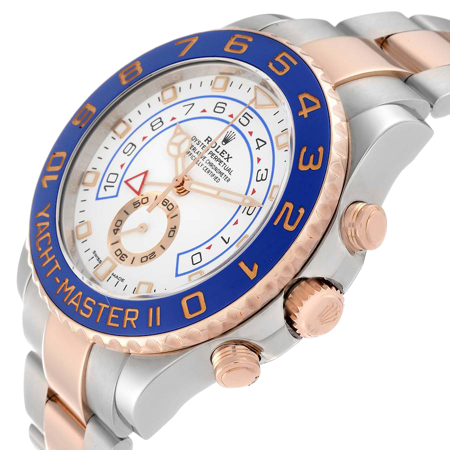 Yachtmaster II 44mm Steel Rose Gold Mens Watch 116681