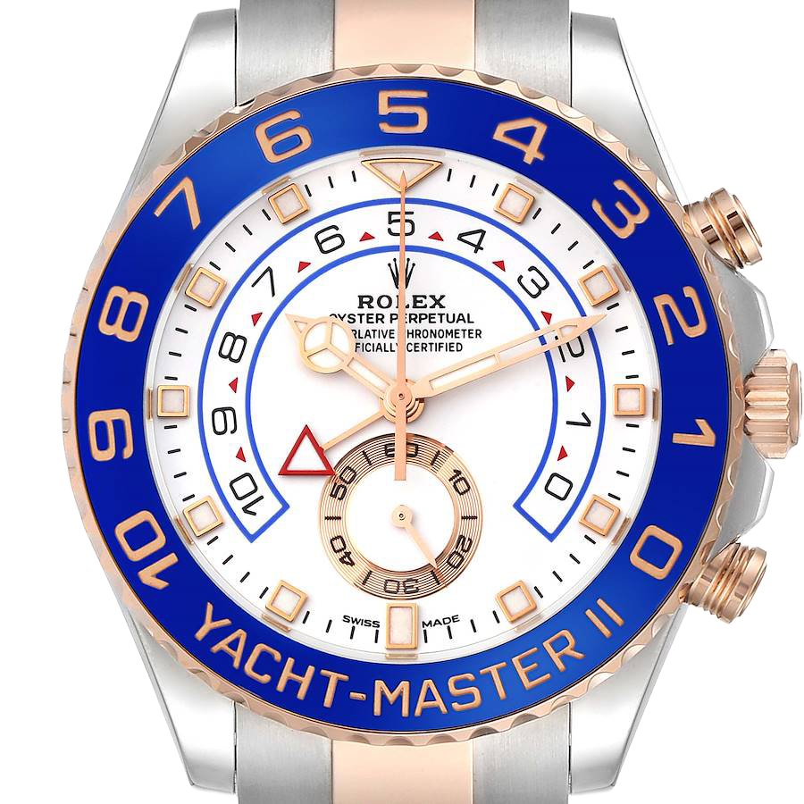 Yachtmaster II 44mm Steel Rose Gold Mens Watch 116681