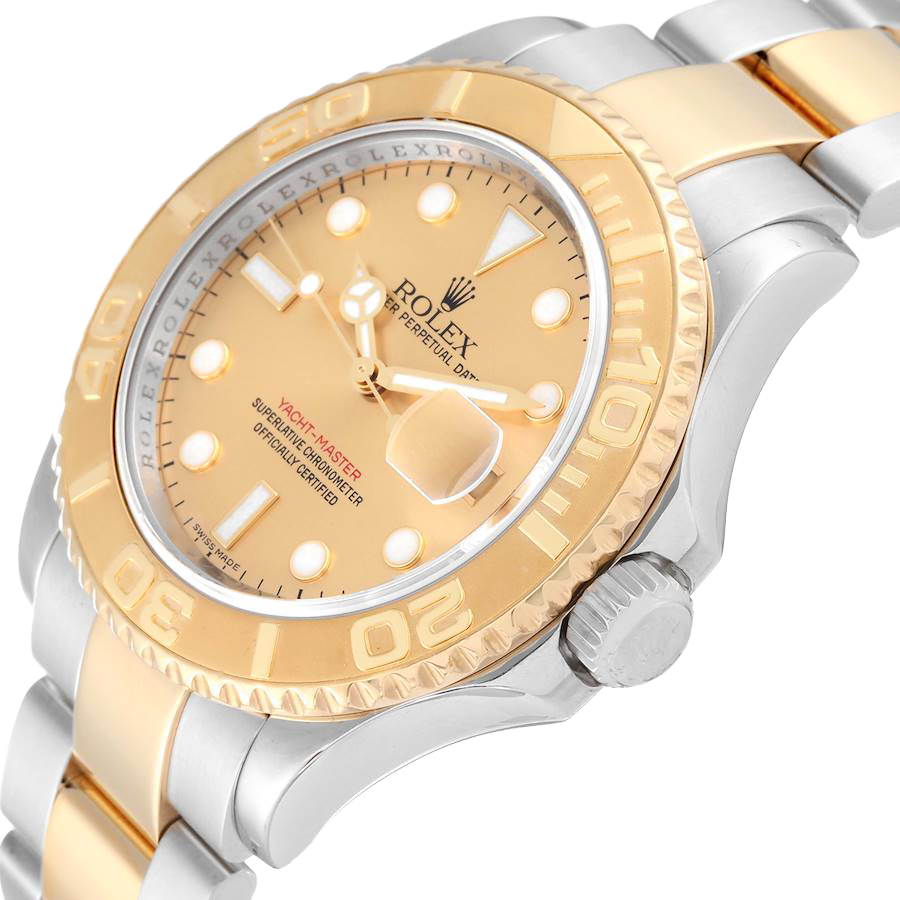 Yachtmaster 40mm Steel Yellow Gold Champagne Dial Mens Watch 16623