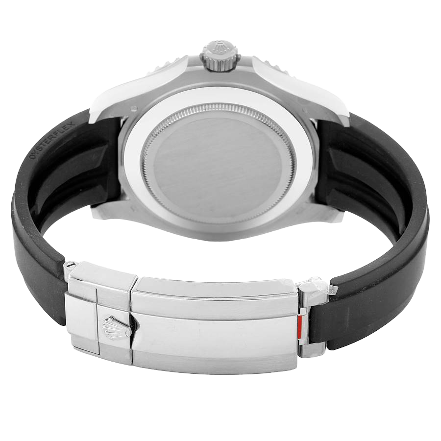 Yachtmaster 42mm White Gold Oysterflex Bracelet Mens Watch 226659