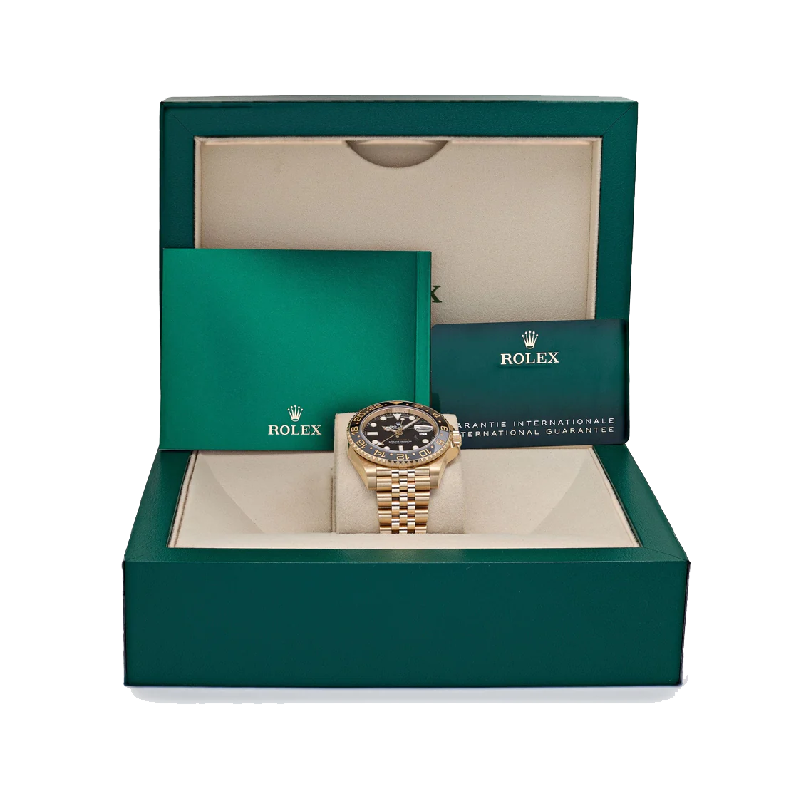 GMT-Master II 126718GRNR Yellow Gold Black Dial Jubilee (2025)