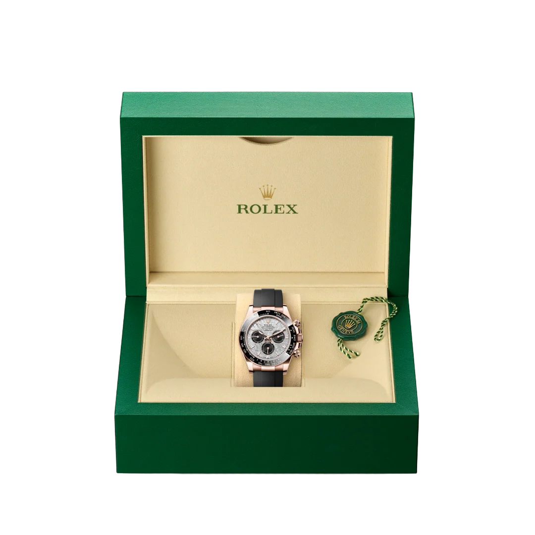 Daytona 40mm Oyster Perpetual Everose Gold with Meteorite and Black Dial M126515LN-0008