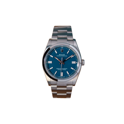 Oyster Perpetual 41mm Stainless Steel Med Blue Dial Men Watch 134300-0009 New 2025