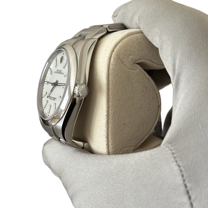 Oyster Perpetual 39mm Stainless Steel WhiteDial Men Watch 114300-0004 New 2025