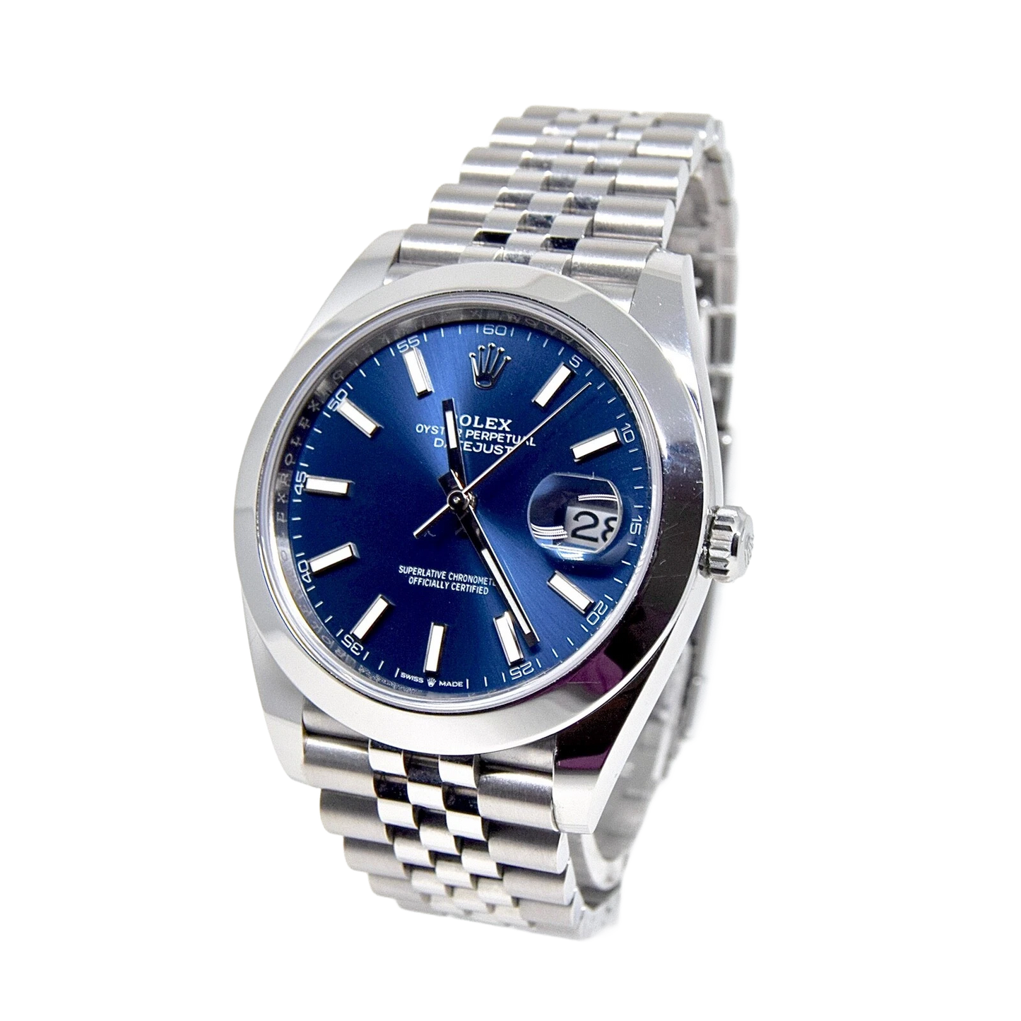 Datejust Oyster 41 mm Oystersteel Blue Dial 126300-0002