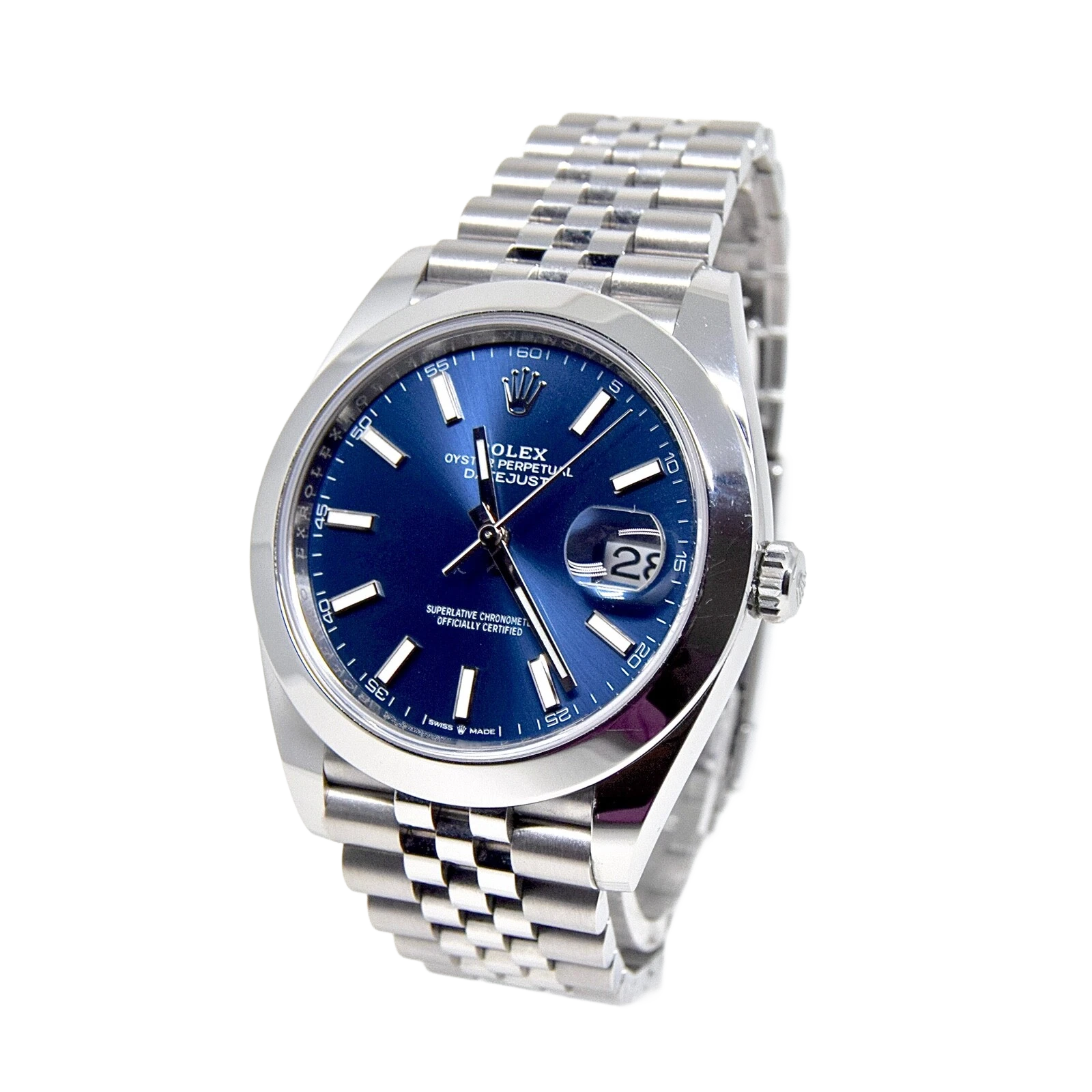 Datejust Oyster 41 mm Oystersteel Blue Dial 126300-0002