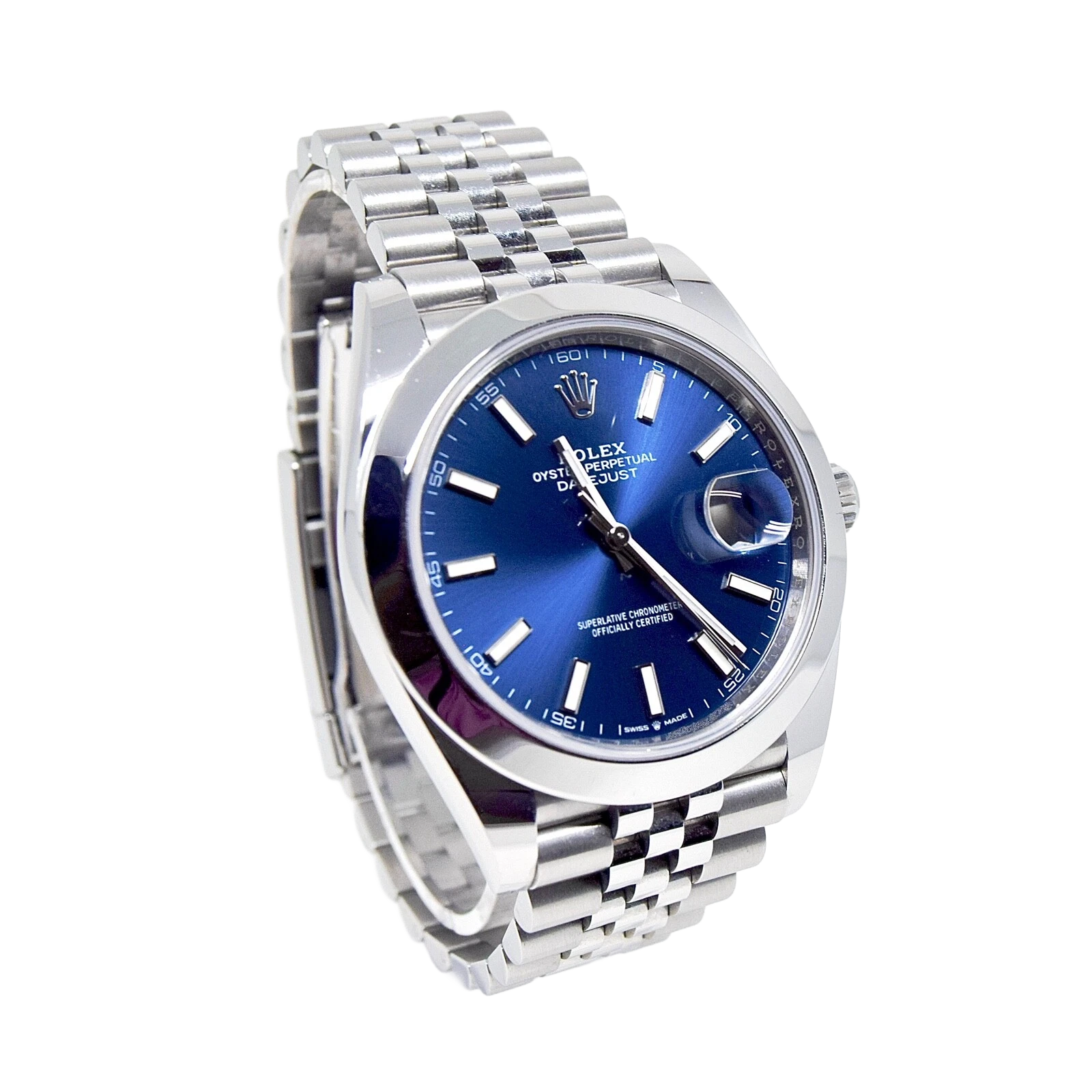 Datejust Oyster 41 mm Oystersteel Blue Dial 126300-0002