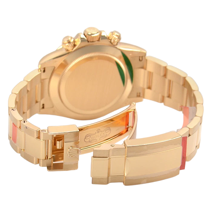 Daytona 40mm Yellow Gold Champagne Black Dial 116508