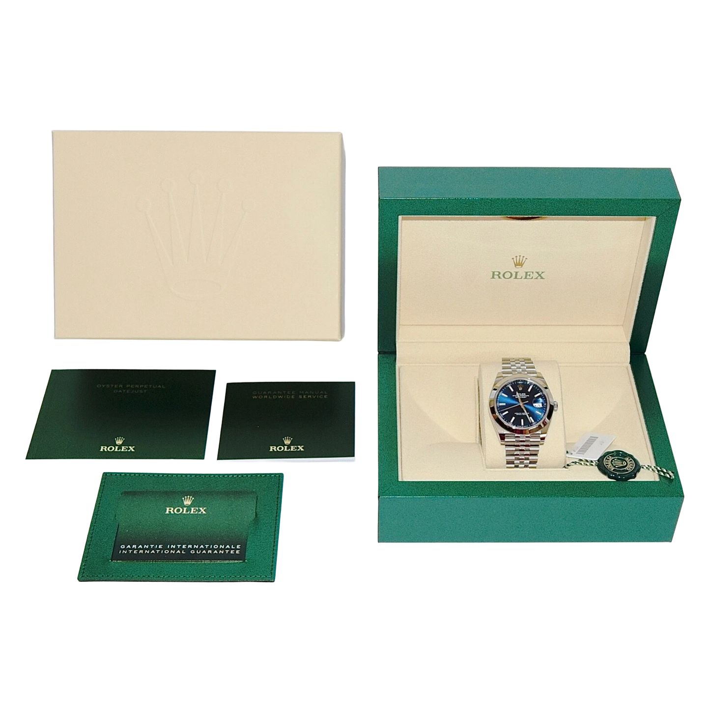Datejust Oyster 41 mm Oystersteel Blue Dial 126300-0002