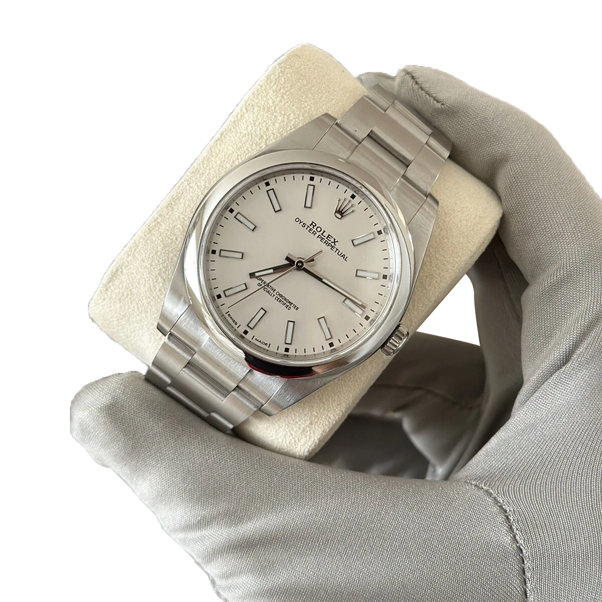 Oyster Perpetual 39mm Stainless Steel WhiteDial Men Watch 114300-0004 New 2025