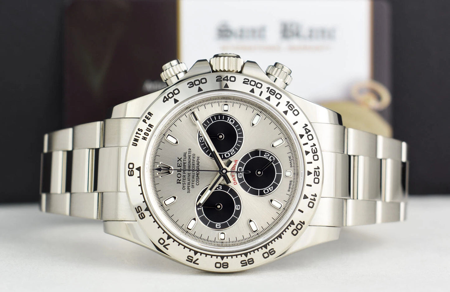 Daytona 40mm White Gold Ghost Panda Dial 116509