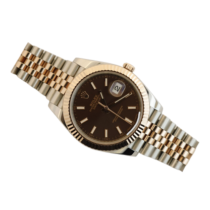 Datejust 41mm Steel & Everose Gold Chocolate 126331-0002