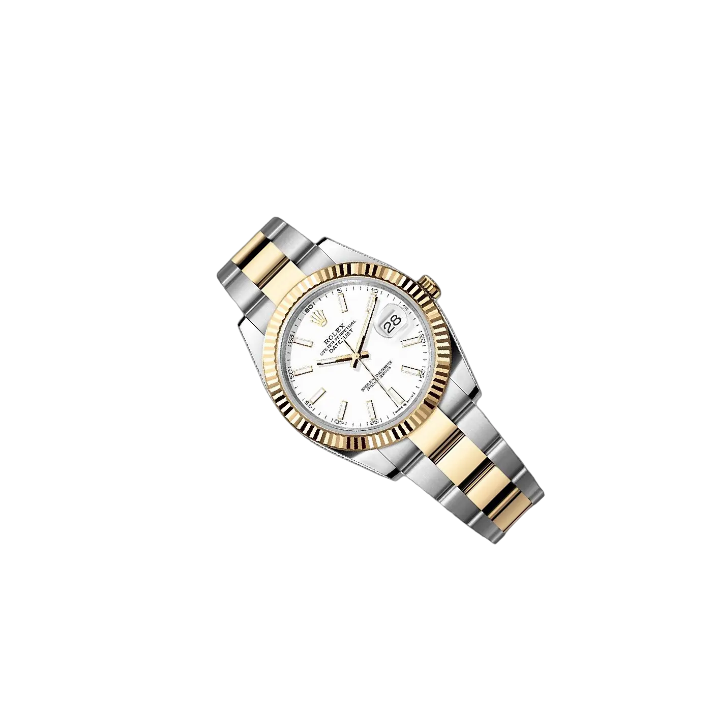 Datejust 41mm White Dial, Yellow Roleso 126333-0015