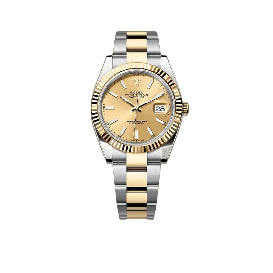 Datejust 41mm Champagne Dial Yellow Rolesor 126333-009
