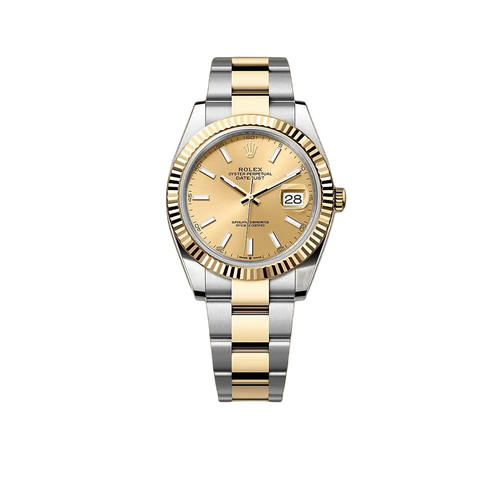 Datejust 41mm Champagne Dial Yellow Rolesor 126333-009