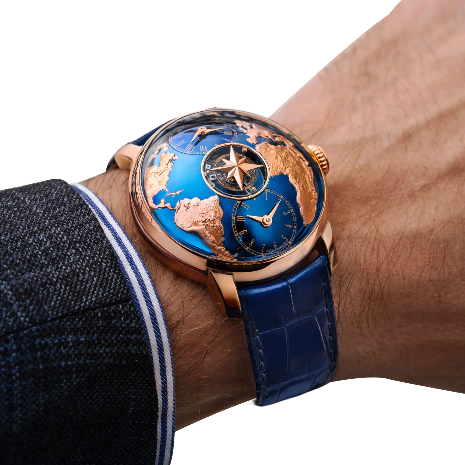 The World Is Yours Dual Time Zone Tourbillon 38.6mm Rose Gold Automatic Winding DT200.40.AA.AA.A
