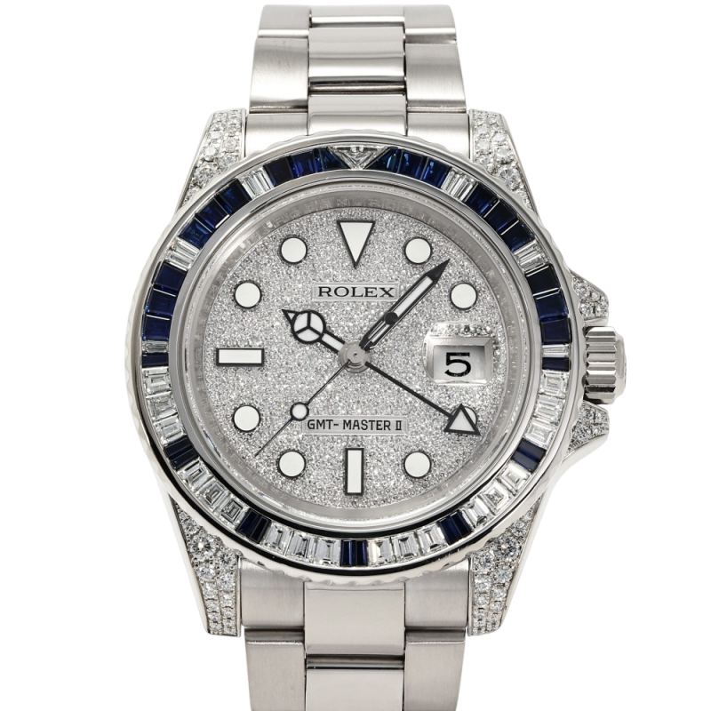 Oyster Perpetual GMT-Master II 40mm White Gold Blue Sapphire Bezel 116759SA
