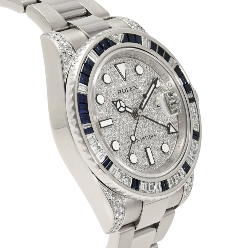Oyster Perpetual GMT-Master II 40mm White Gold Blue Sapphire Bezel 116759SA