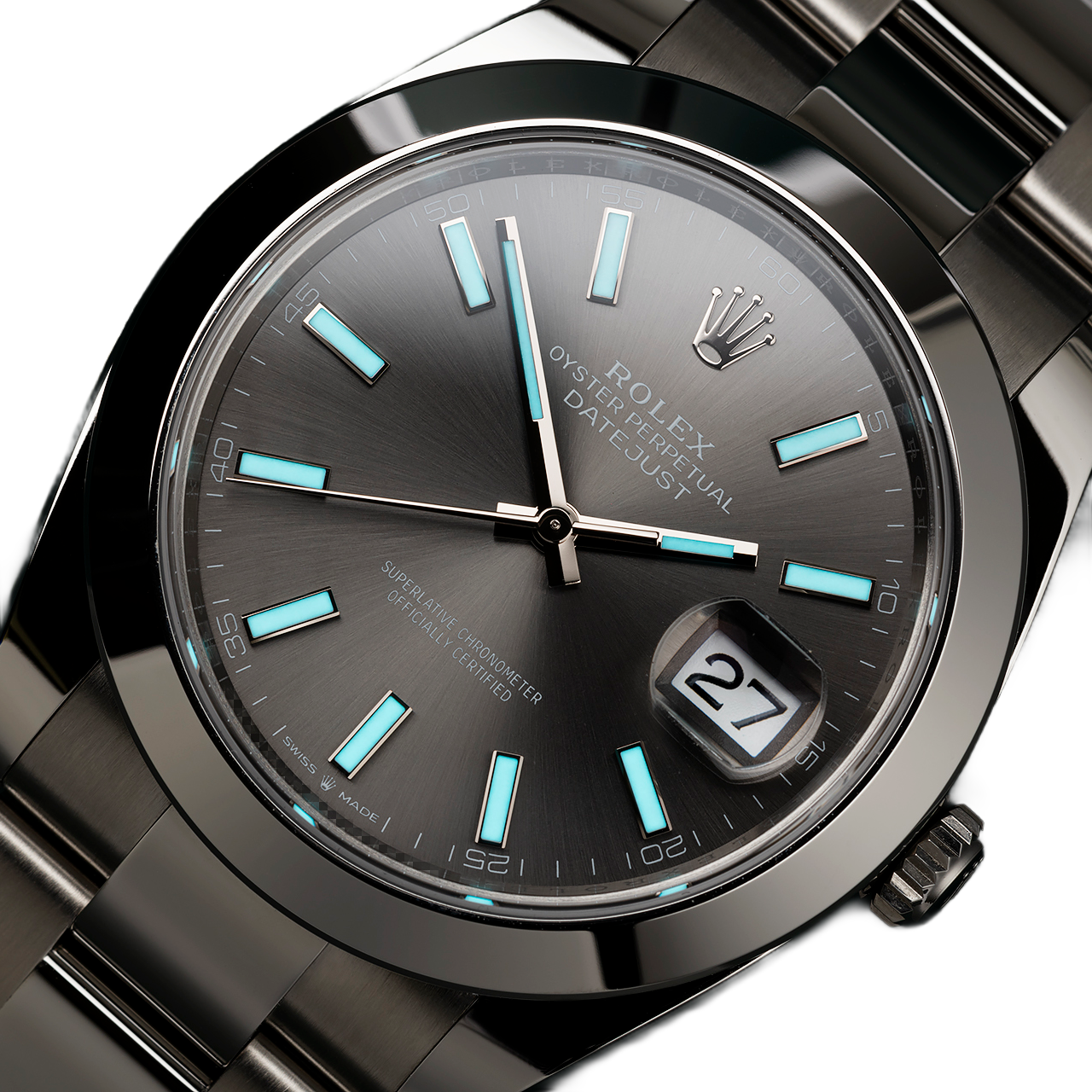 Datejust Oyster 41 mm Oystersteel Grey Dial 126300-0007