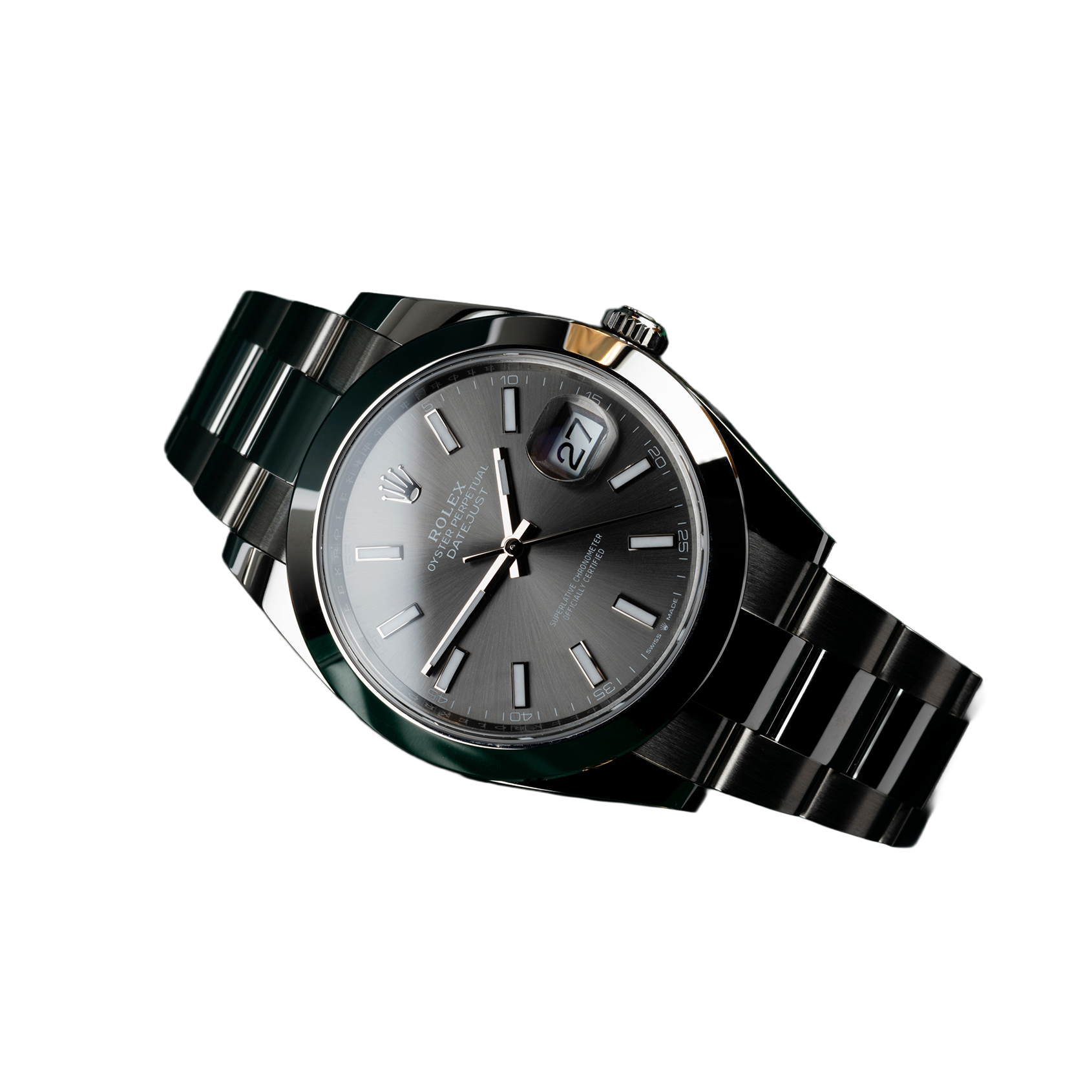 Datejust Oyster 41 mm Oystersteel Grey Dial 126300-0007