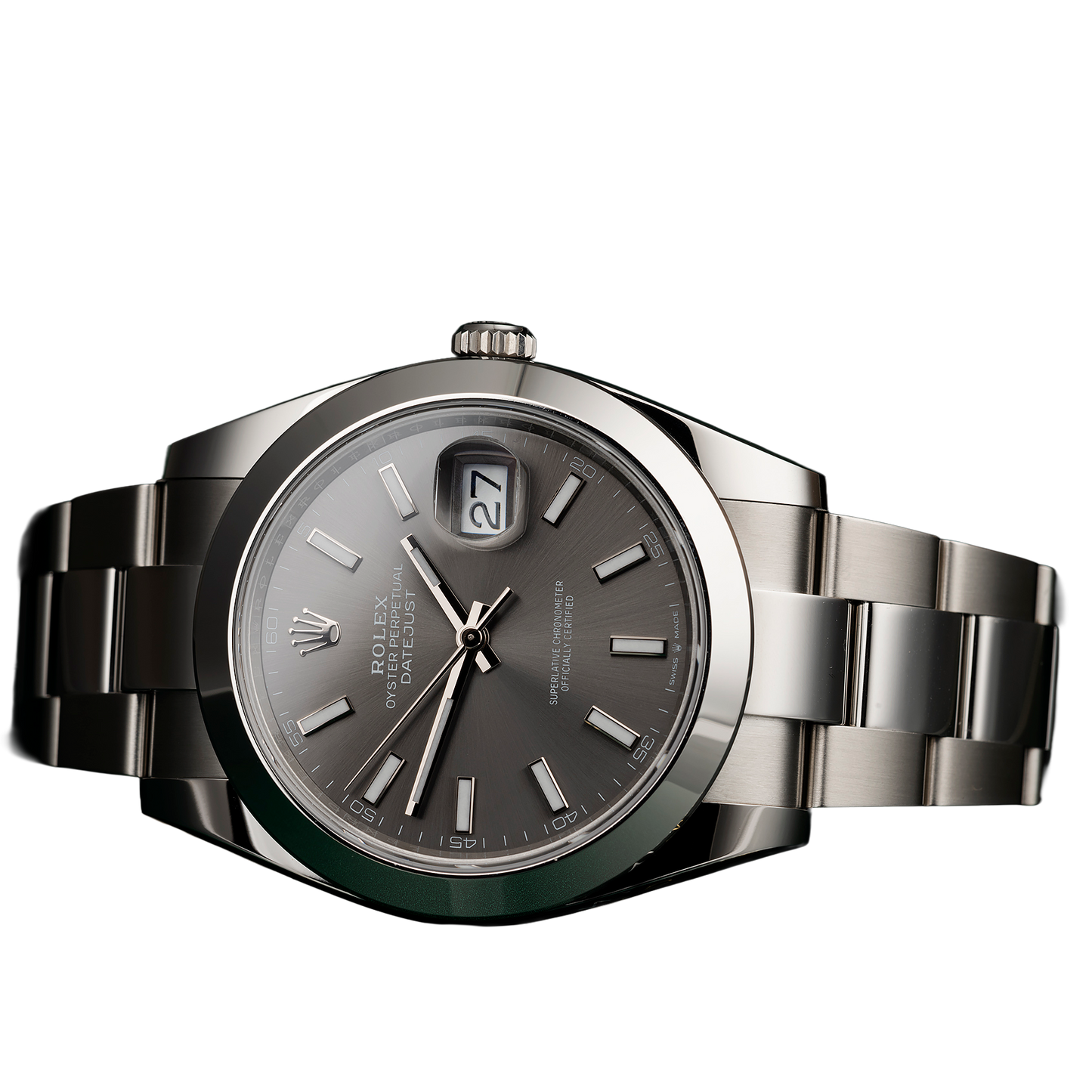 Datejust Oyster 41 mm Oystersteel Grey Dial 126300-0007