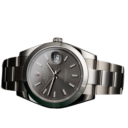 Datejust Oyster 41 mm Oystersteel Grey Dial 126300-0007